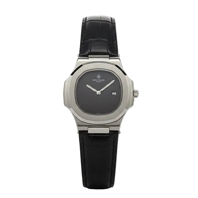 PATEK PHILIPPE Martyn Line Black Leather Watch