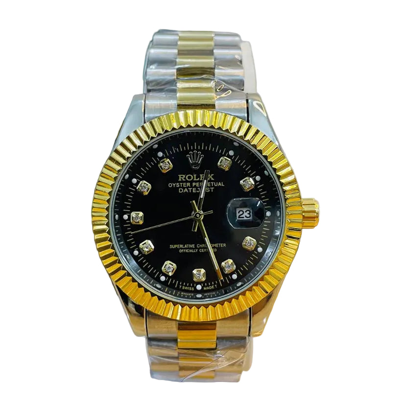 Rolex Datejust - Two-Tone Black Diamond Dial
