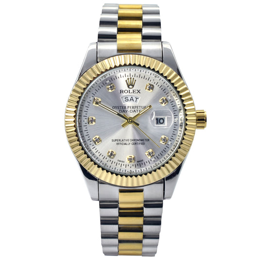 Rolex Day-Date "President" - Two-Tone with Diamond Dial